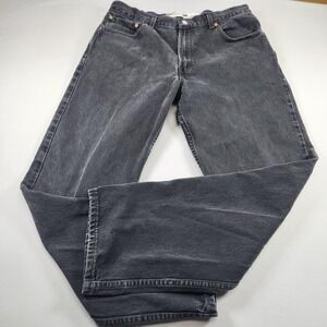 VTG Levis 550 Relaxed Fit Denim Jeans Black Mens 36x32 Y2K